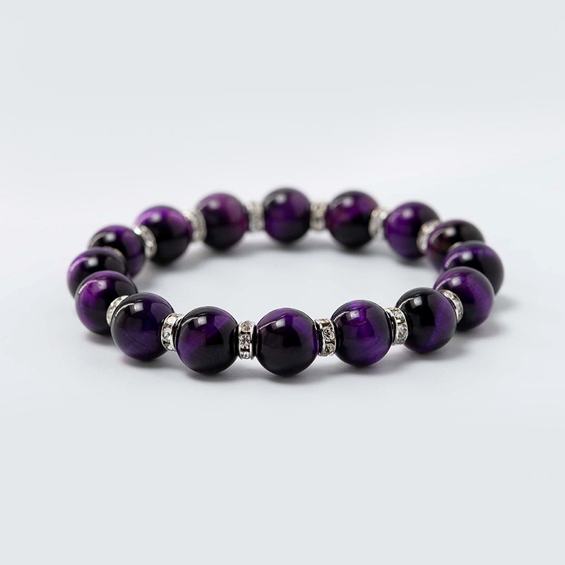 心と魂を癒す♡カルマ浄化♡パワーストーンブレスレットに願いを込めて♡ パープルマイカ ブレスレット パワーストーン 9mm E78 | MJ shop