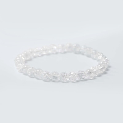 開運 クラック水晶6mm パワーストーンブレスレット お守り 神社で祈願済み