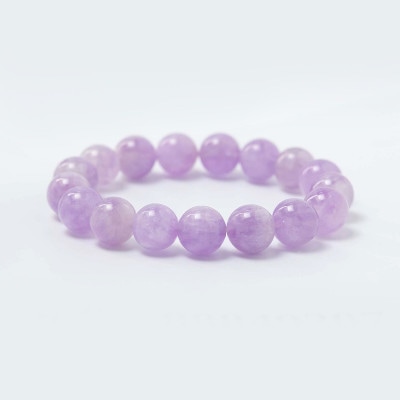 ストレス緩和/不眠解消　マイナスをプラスに！スピリチュアルパワー ラベンダーアメジスト パワーストーンブレスレット　祈願済み