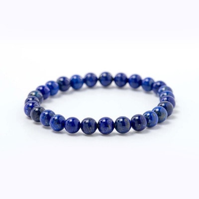 幸運・邪気祓い　ラピスラズリ 6mm・8mm２本セット桐箱付ペアブレスレットアクセパワーストーン祈願済み