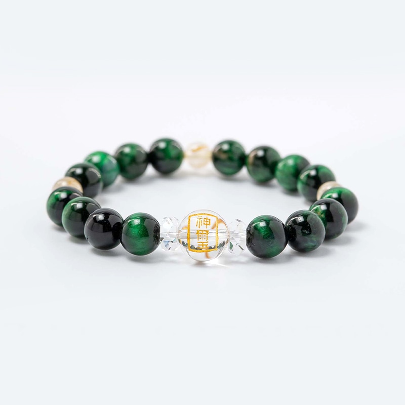 活力を高める！グリーンタイガーアイ＆ルチルクォーツブレスレット