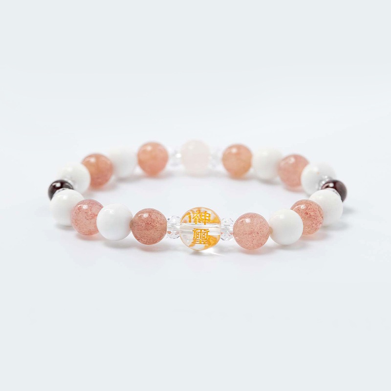 神璽の印＆ローズクォーツ薔薇カット玉入り 人間関係・積極性UP