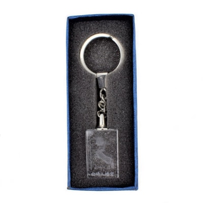 開運　幸うさぎ　3Dクリスタルキーホルダーお守り　 卯/うさぎ/兎/十二支 神社で祈願済み/お清め・お祓い済み