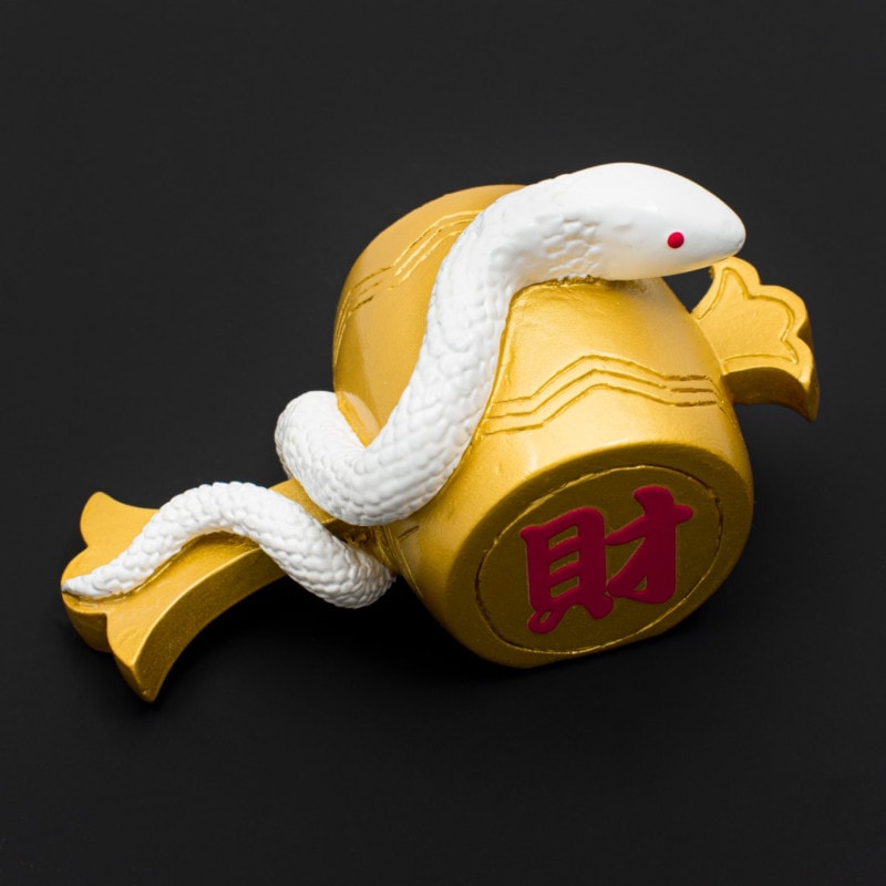 白蛇 小槌 福招 縁起 掘出し物 福財 白蛇の金運小槌｜白崎八幡宮