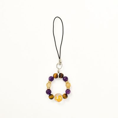 勝利・成功・直感力 パープルタイガーアイ・ロンデル パワーストーン