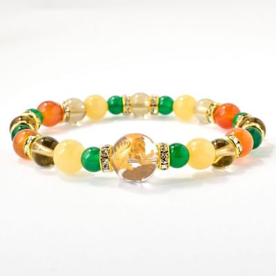 当月限定　4月の新入学・仕事運向上　パワーストーンブレスレットお守り(2種)