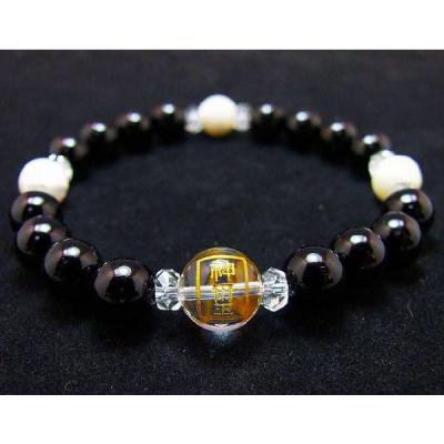 絆を深める！オニキス＆マザーオブパール パワーストーンブレスレット