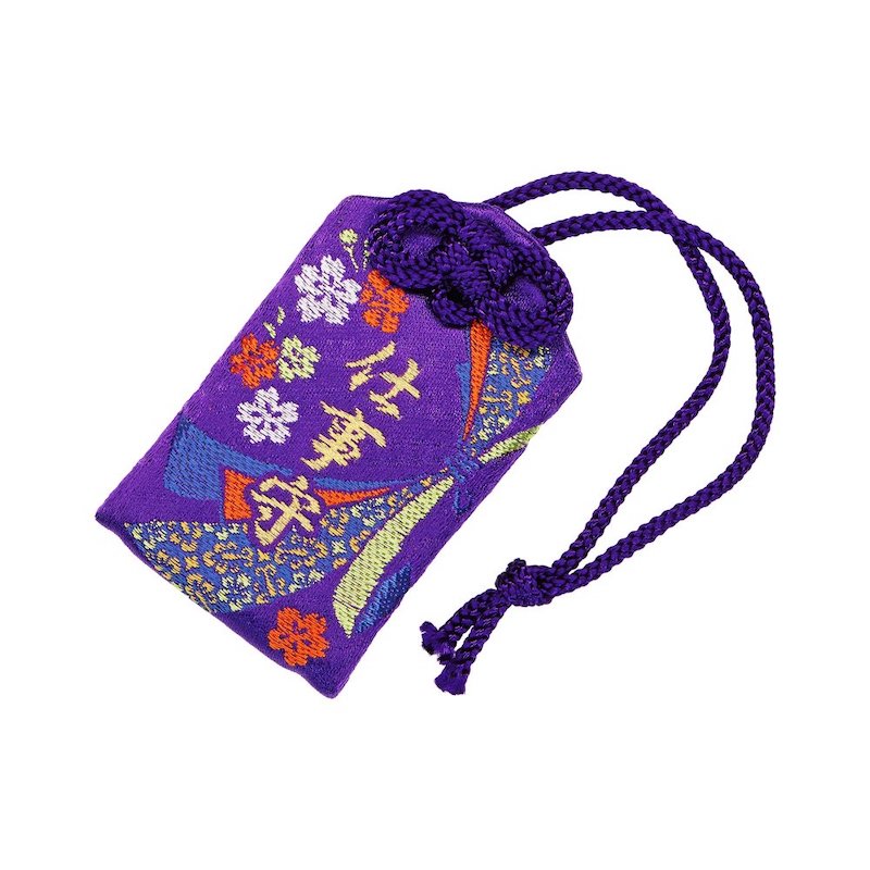 紫音❗️秘境のお守り❗️ 最高級仕事お守り桐箱入り 紫｜白崎八幡宮