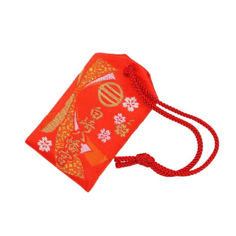 最高級仕事お守り桐箱入り 赤｜白崎八幡宮