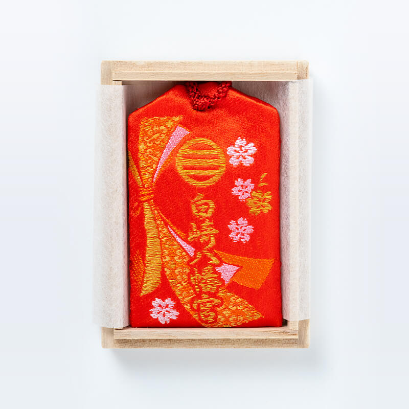 コンプリート達成の御守り【写真】 癒しの風鈴守(青・緑・赤)｜白崎八幡宮