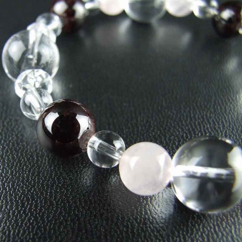 エネルギーをチャージし、幸運を呼び込むブレスレット♪レディース【ガーネット】１月の誕生石