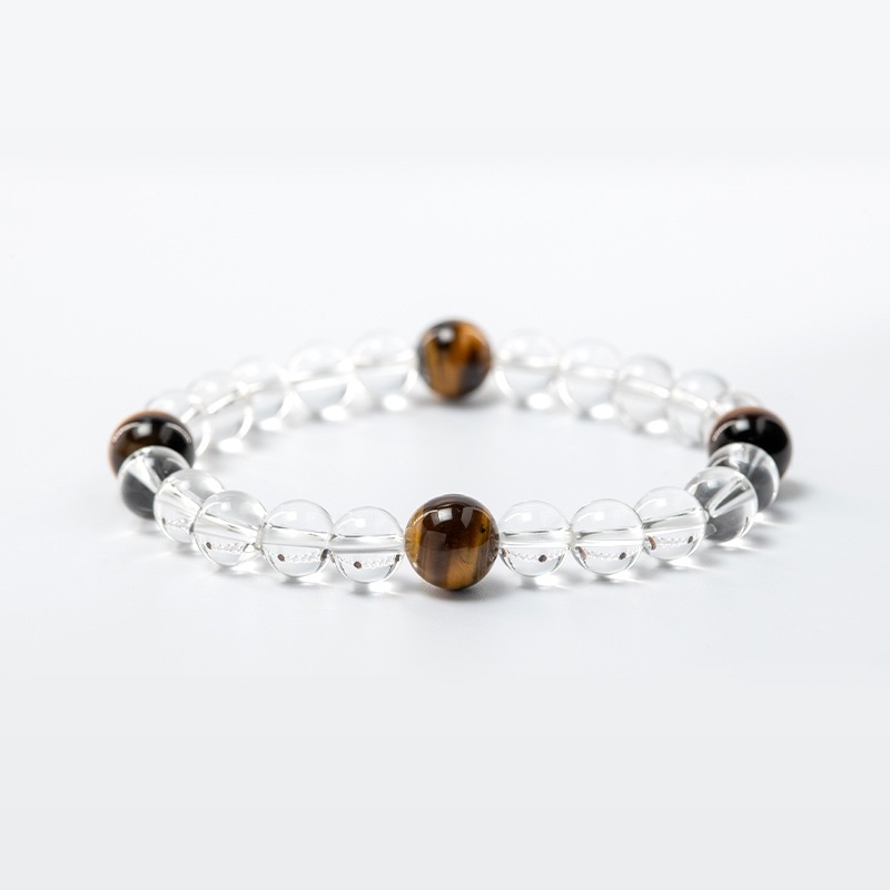 メンズ★MEN'S【タイガーアイ】使用★金運上昇パワーストーンブレスレット★白崎八幡宮手作りお守り★