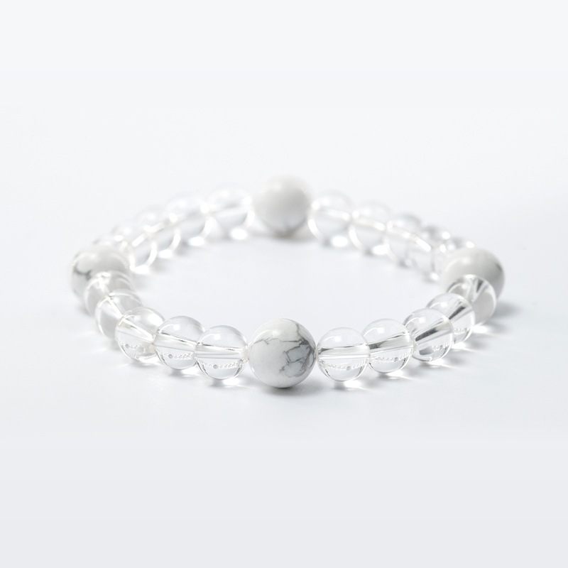 メンズ★MEN'S【ハウライト】使用★身体健康パワーストーンブレスレット★白崎八幡宮手作りお守り★