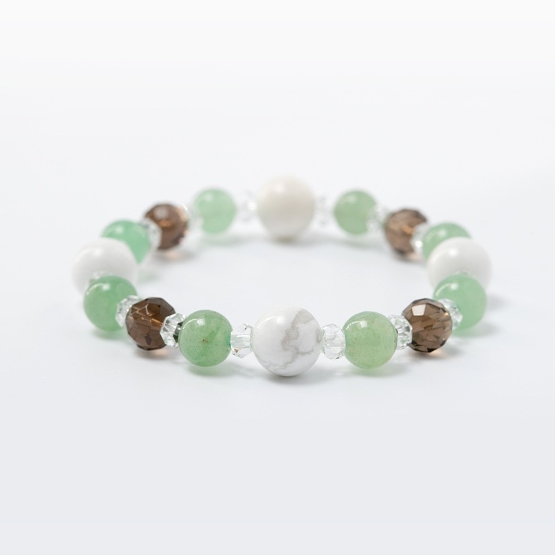 岩国鎮座の神社で健康祈願!身体健康ブレスレット守(レディース)【ハウライト&アベンチュリン】