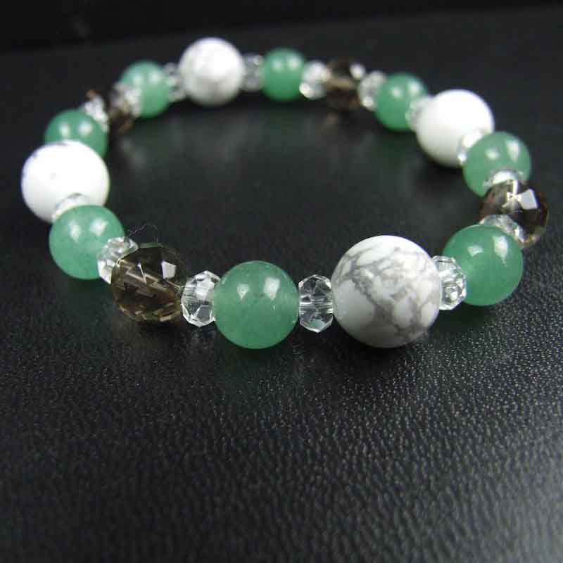 岩国鎮座の神社で健康祈願!身体健康ブレスレット守(レディース)【ハウライト&アベンチュリン】