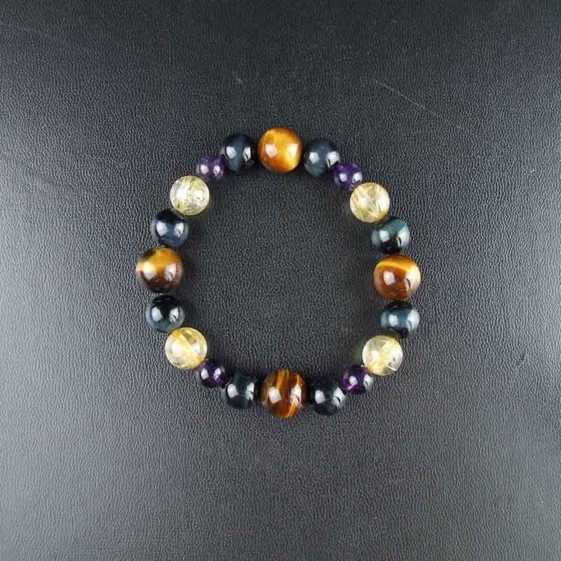 人生の悪酔いから身を守れ!2月の誕生石【アメジスト】ダーク系 高級ルチルクォーツ 神社で祈願済み