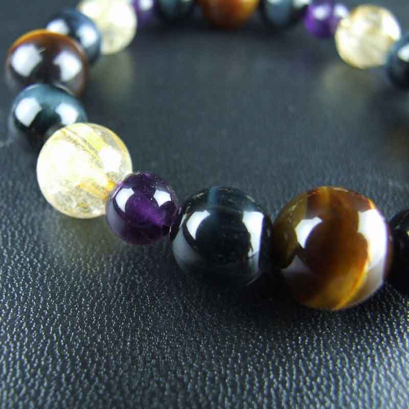 人生の悪酔いから身を守れ!2月の誕生石【アメジスト】ダーク系 高級ルチルクォーツ 神社で祈願済み