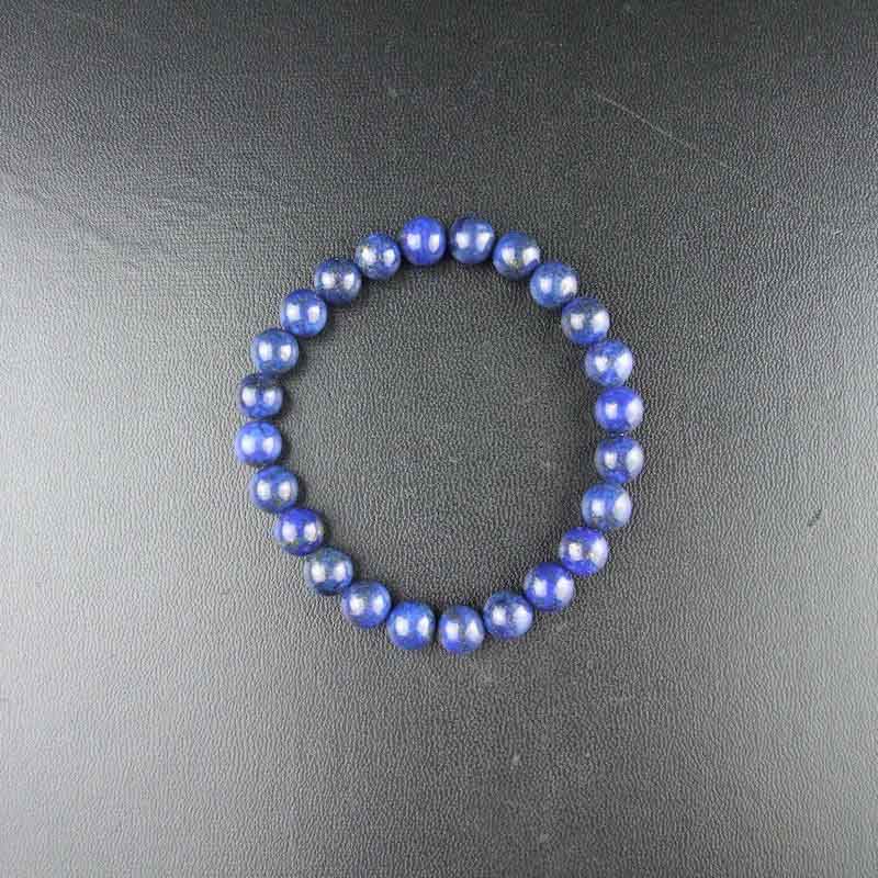 高級ラピスラズリ 魔除け・邪気払い 桐箱付き パワーストーンブレスレット　神社で祈願済み