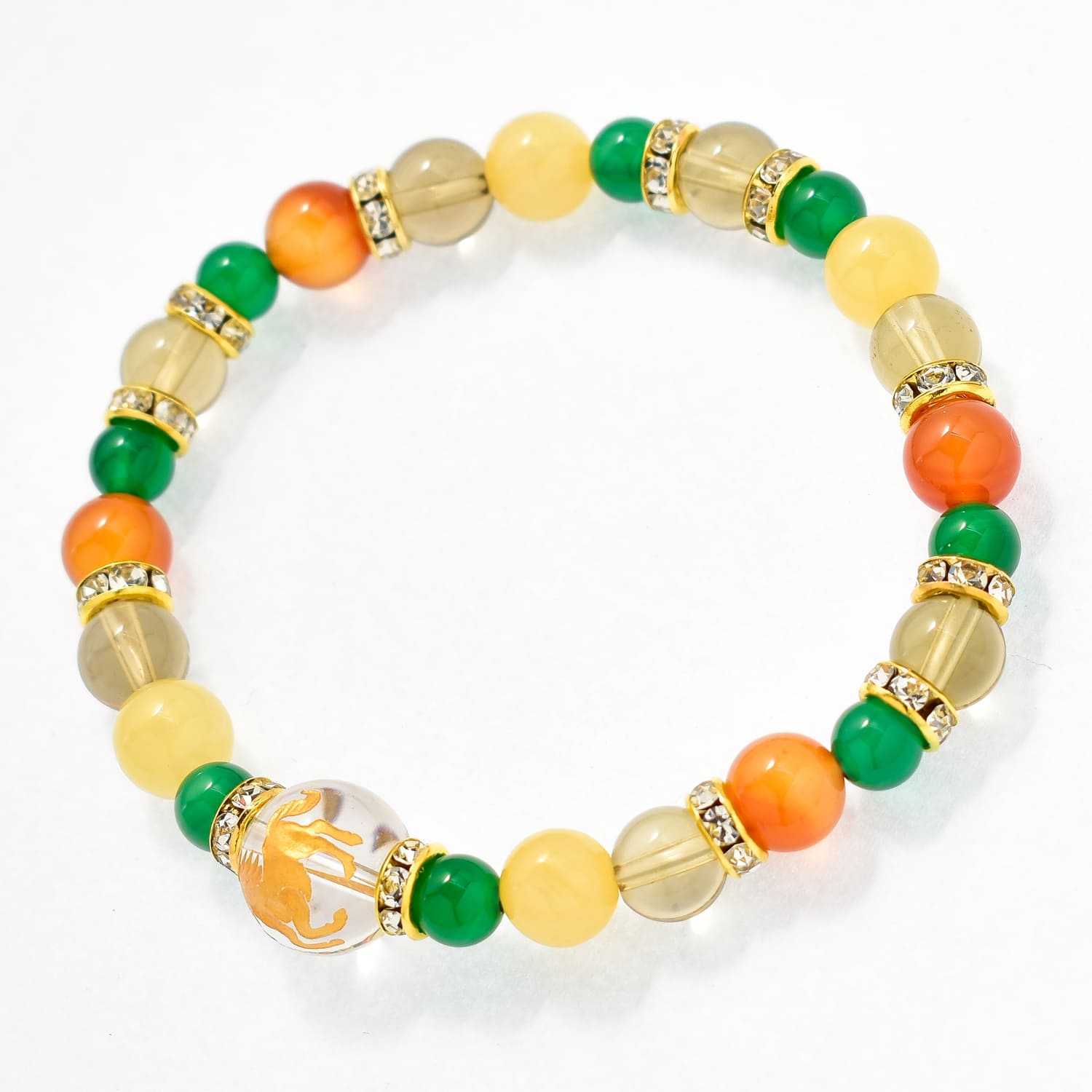 当月限定　4月の新入学・仕事運向上　パワーストーンブレスレットお守り(2種)