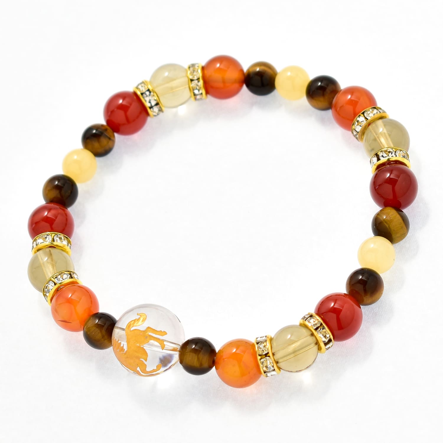 当月限定　4月の新入学・仕事運向上　パワーストーンブレスレットお守り(2種)