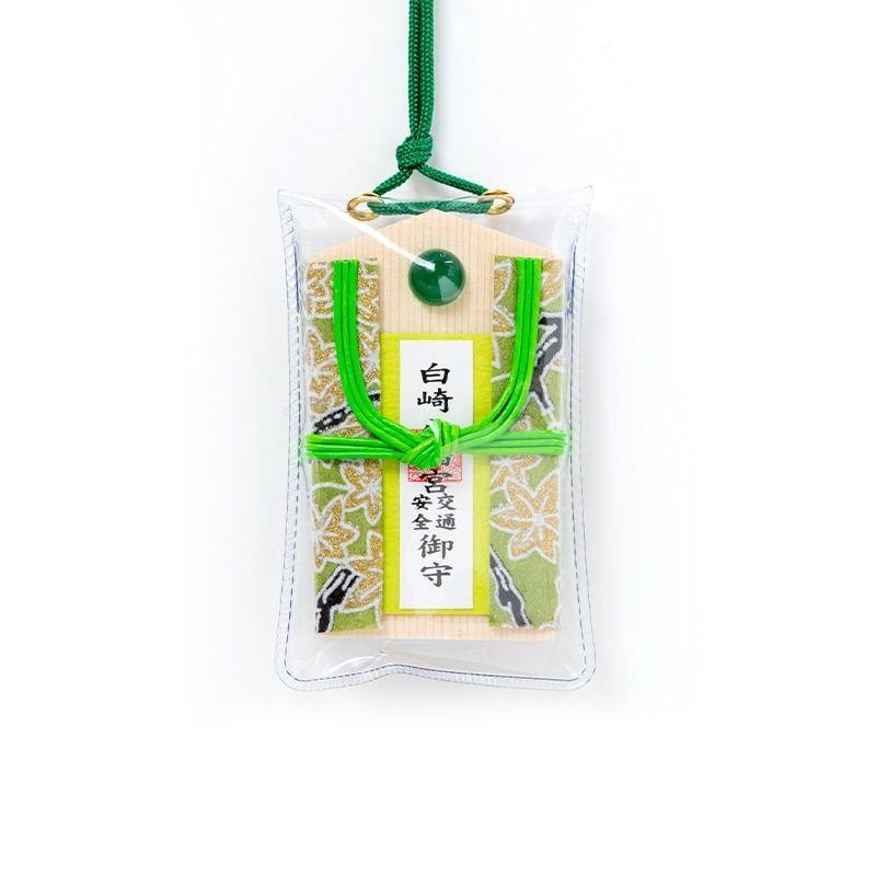 交通安全 パワーストーン埋込み型お守り（緑瑪瑙）｜白崎八幡宮