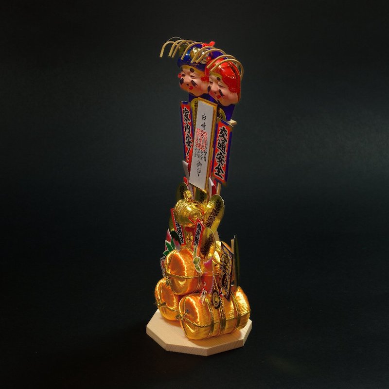 二福神 ペット入り（大） 縁起物/開運招福/金運隆昌/商売繁昌/家内安全/交通安全/OP-0380　神社で祈願済み