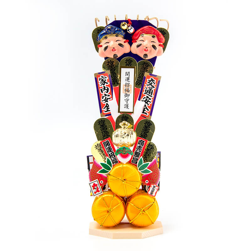 二福神 ペット入り（大） 縁起物/開運招福/金運隆昌/商売繁昌/家内安全/交通安全/OP-0380　神社で祈願済み