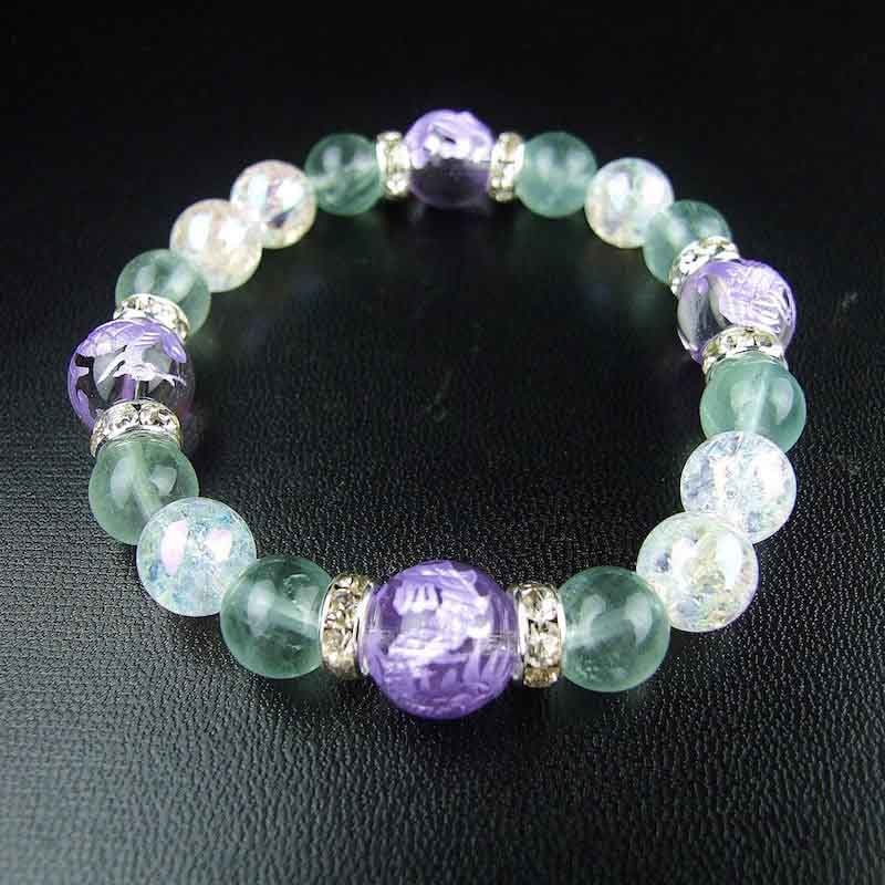 ブルーフローライト&オーラクラック水晶】｜白崎八幡宮