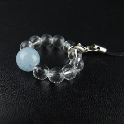 アクアマリン】 3月の誕生石ストラップお守り/パワーストーン｜白崎八幡宮