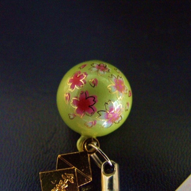 幸福を呼ぶ音色 さくら水琴鈴 お守り グリーン　神社で祈願・祓い清め済み