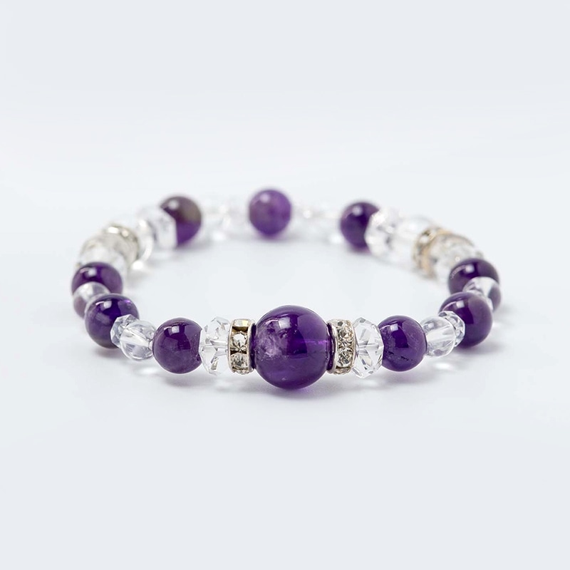 調和・癒し・安定 ラッキーパワーストーンブレスレット【アメジスト