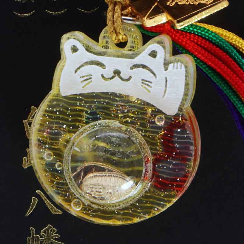 福招き猫守り 開運/アクリルレンズ｜白崎八幡宮