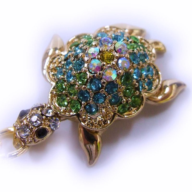 開運/金運/長寿 幸運の亀守り（ラインストーン）｜白崎八幡宮