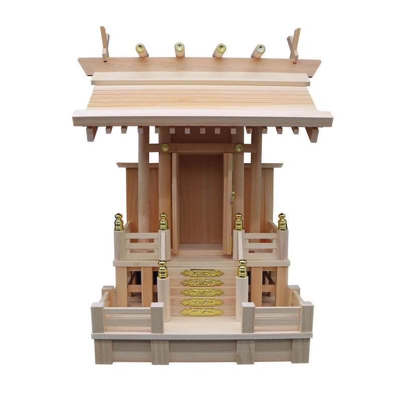 113 神棚 高床一社(ひのき) 神社で祈願済み/お清め・お祓い済み