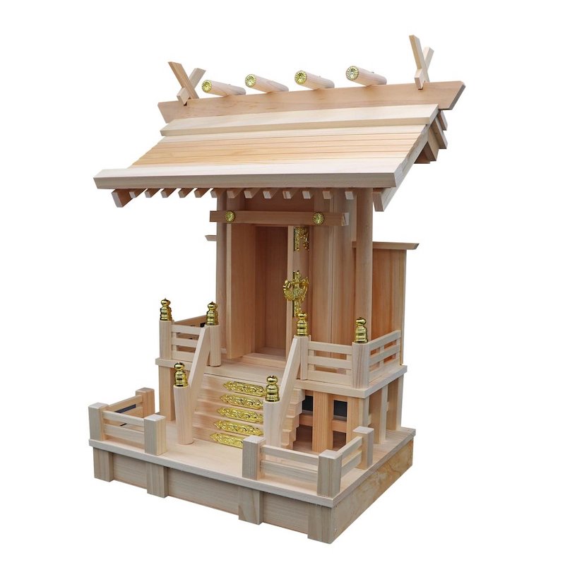 113 神棚 高床一社(ひのき) 神社で祈願済み/お清め・お祓い済み