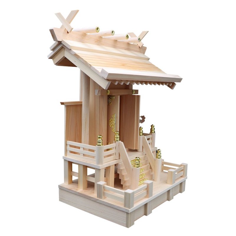 113 神棚 高床一社(ひのき) 神社で祈願済み/お清め・お祓い済み