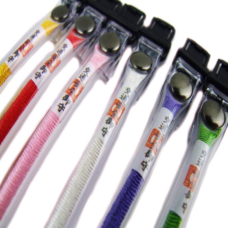 交通安全お守り 自転車守・バイク守 パープル（ループタイプ）｜白崎八幡宮