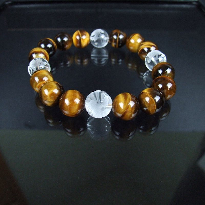 開運・風水四神獣 タイガーアイ メンズ/パワーストーン/ブレスレット