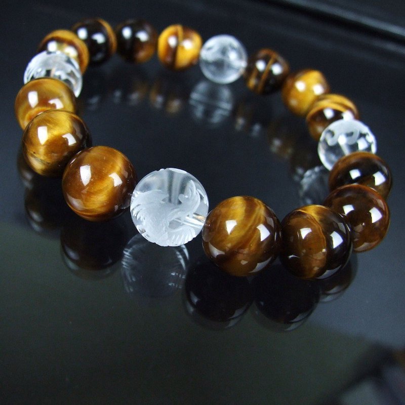 開運・風水四神獣 タイガーアイ メンズ/パワーストーン/ブレスレット