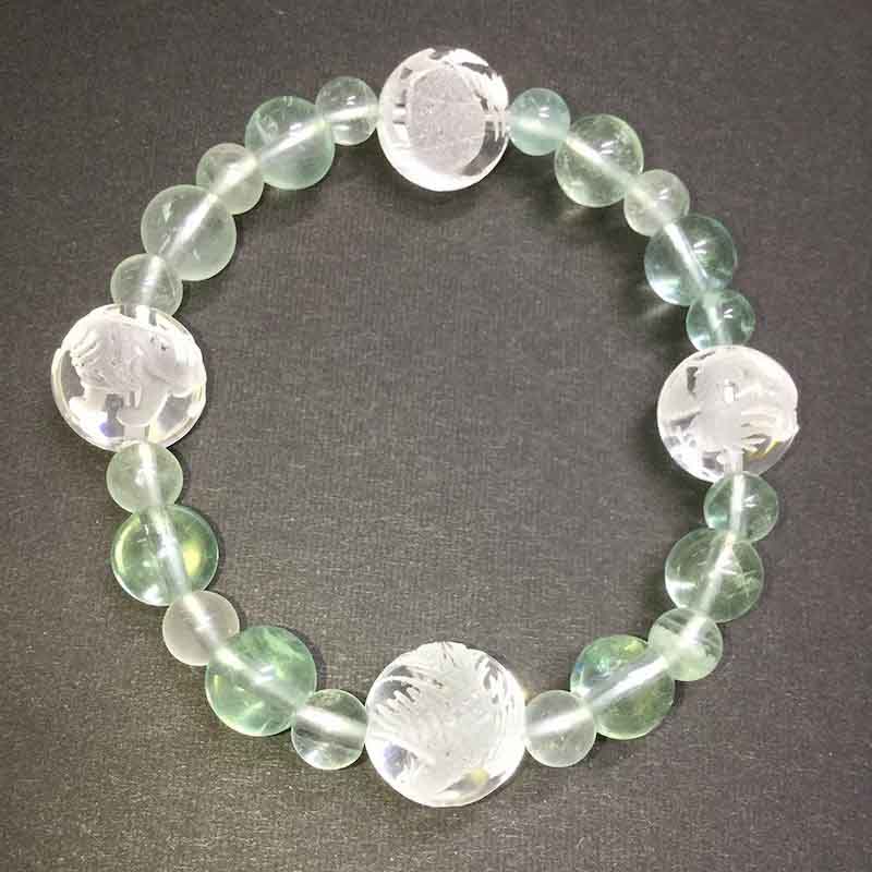 開運・風水四神獣 フローライト レディース/パワーストーン