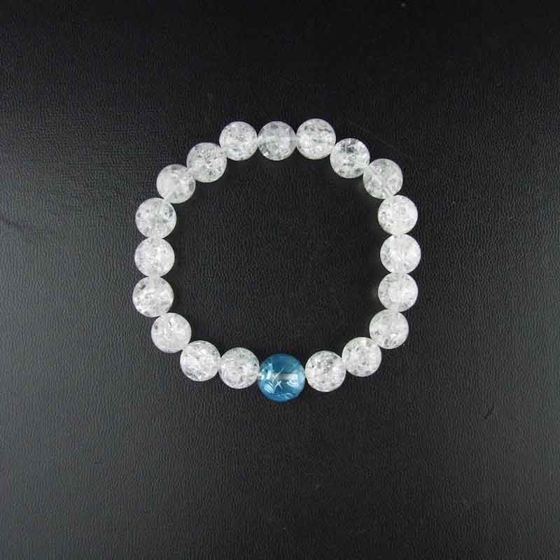 運気上昇！ブルー龍彫り12mm&&クラック水晶｜白崎八幡宮