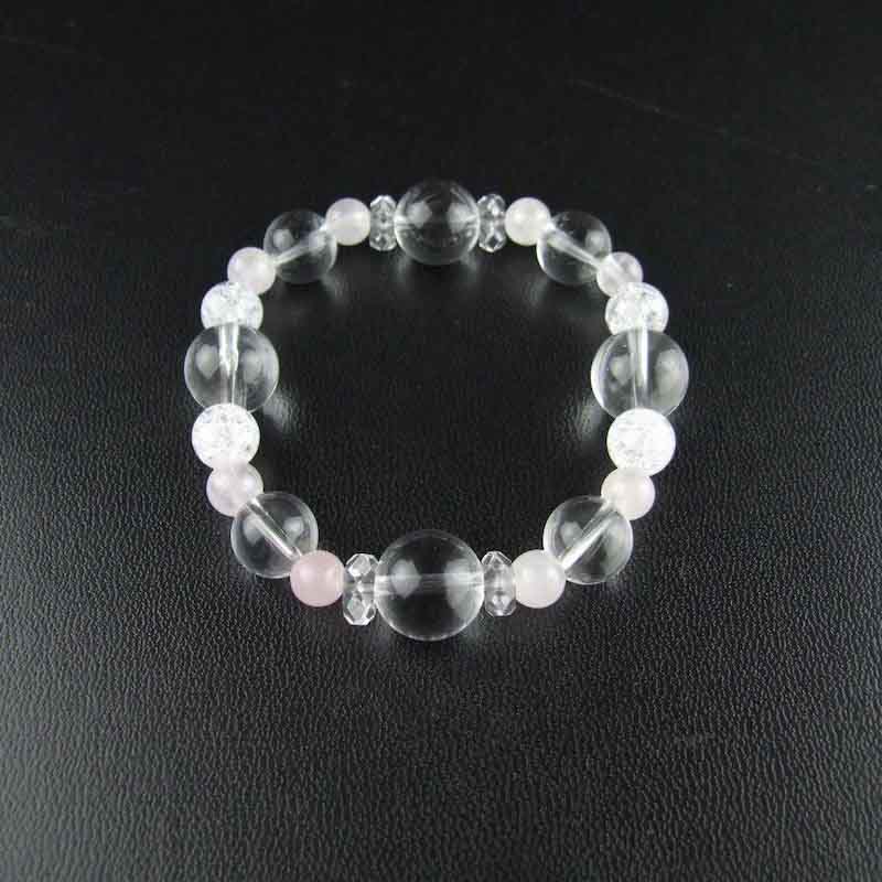 洞察力や創造力を呼び込むブレスレット♪ レディース【水晶】4月の