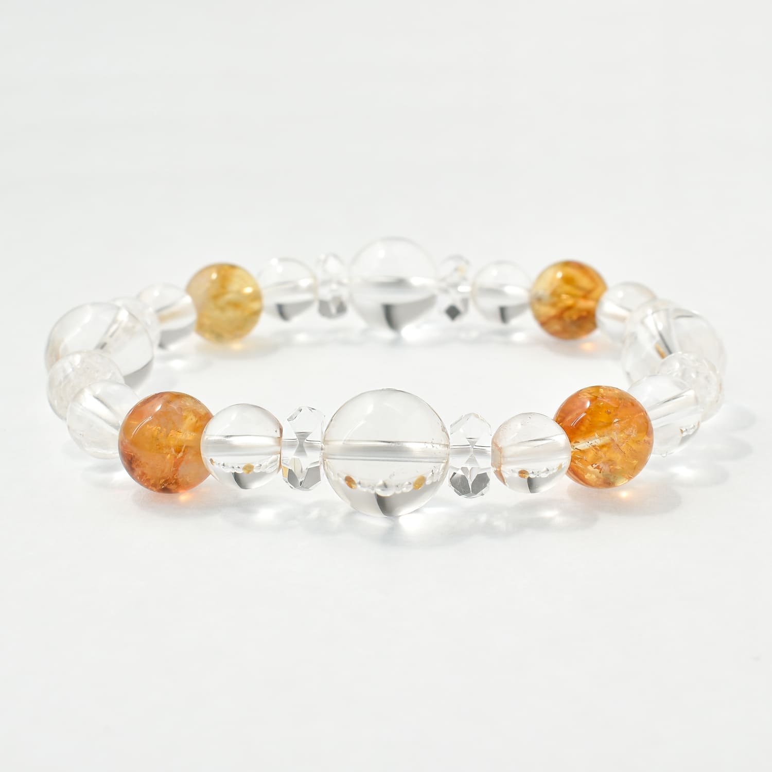 仕事の成功を呼び込むブレスレット♪★メンズ★ 【シトリン】１１月 誕生石 パワーストーン