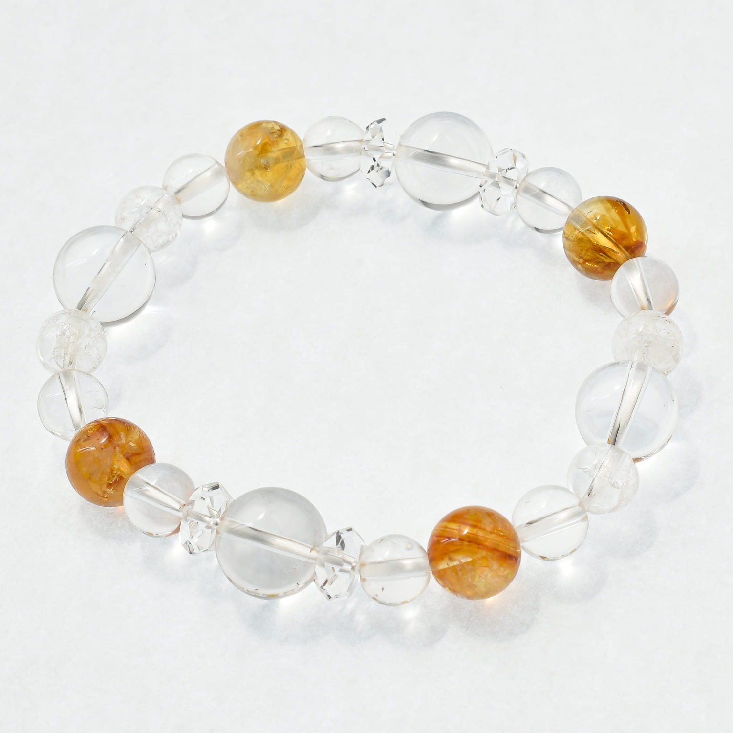 仕事の成功を呼び込むブレスレット♪★メンズ★ 【シトリン】１１月 誕生石 パワーストーン