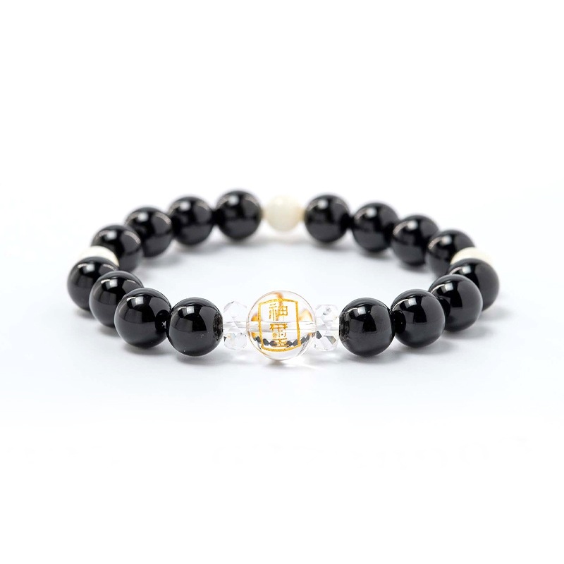 絆を深める！オニキス＆マザーオブパール パワーストーンブレスレット