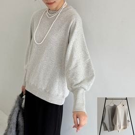 ウルトラブラッシュ裏起毛ドルマンカーブスリーブトレーナー