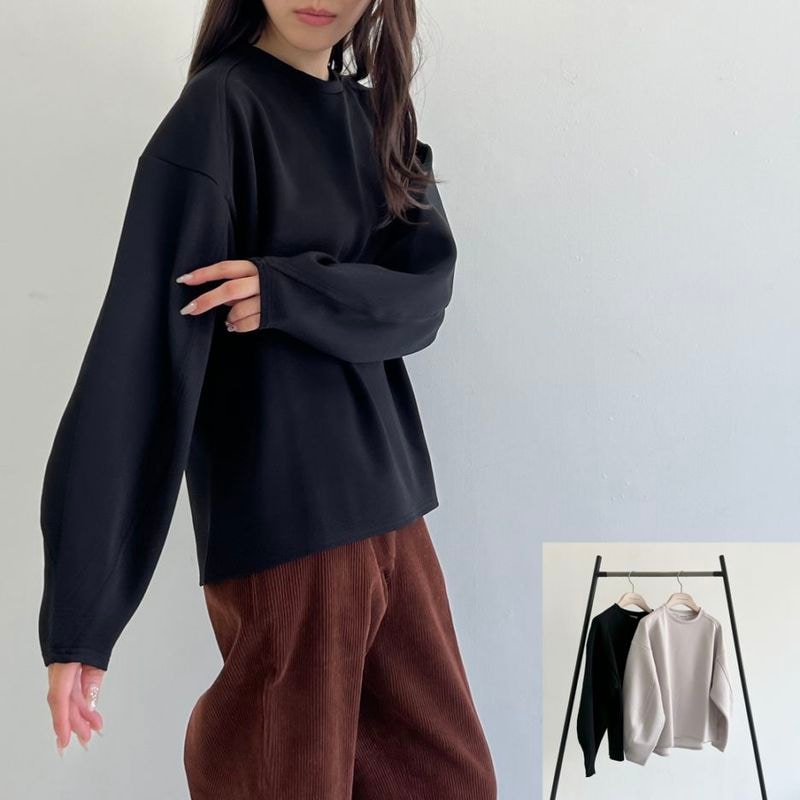 ダブルクロス＿ウエストゴムワンタックテイパードパンツ