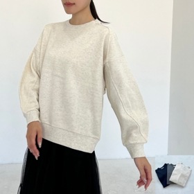 袖カーブ切替30/10フレンチテリートレーナー