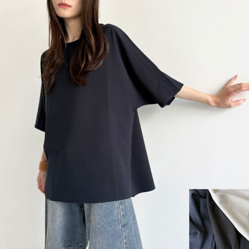 ダブルクロス＿裾スリットプルオーバー(セットアップ対応)