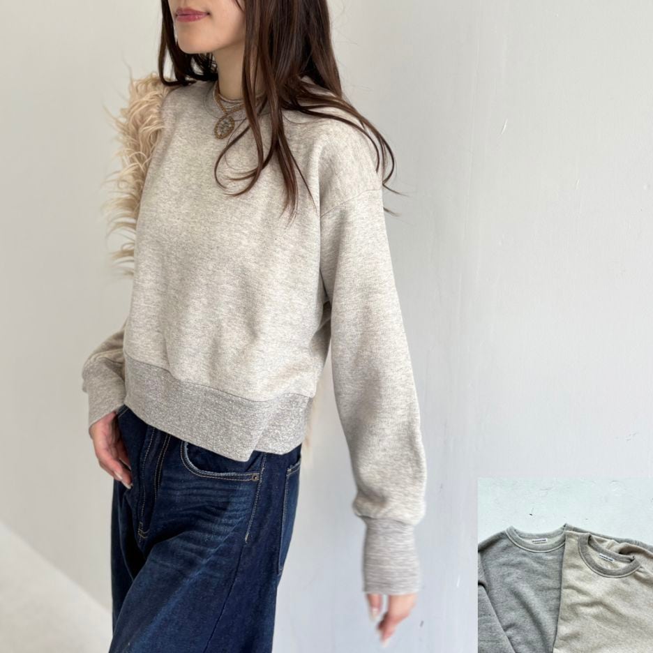 French Terry リヨセル混 ショートレングス プルオーバー